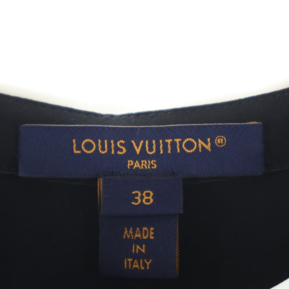 LOUIS VUITTON(ルイヴィトン) テクニカルジャージーピーターパンカラードレス ワンピース ブラック レディース