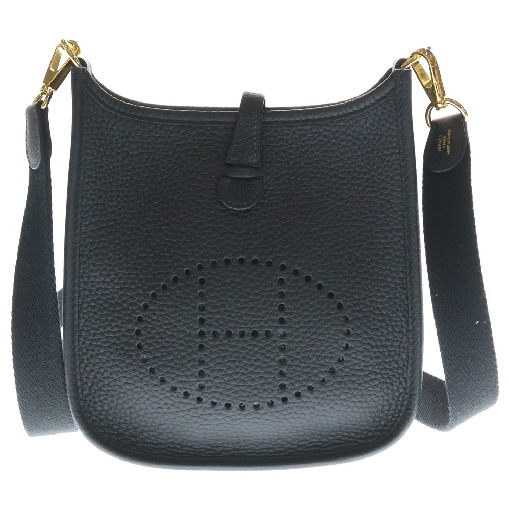 HERMES(エルメス) エブリンTPM ショルダーバッグ ブラック トリヨン ゴールド金具 K刻印 レディース