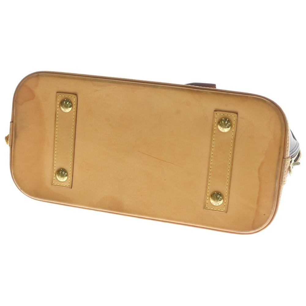 LOUIS VUITTON(ルイヴィトン) モノグラム アルマPM ハンドバッグ ブラウン レザー×PVC M51130 ゴールド金具 レディース