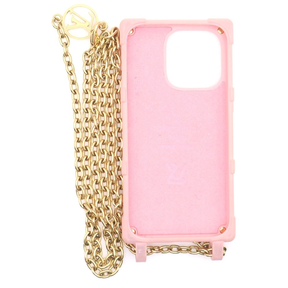 LOUIS VUITTON(ルイヴィトン) リ トランク IPHONE 14 PRO 携帯ケース スマホカバー チェーン ピンク M82082 レディース