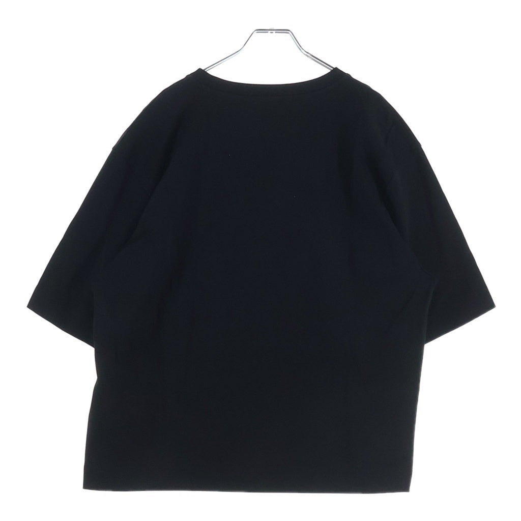 FENDI(フェンディ) ズッカ柄 FFロゴポケット クルーネック 半袖 Tシャツ カットソー ブラック FY0936 AQJA