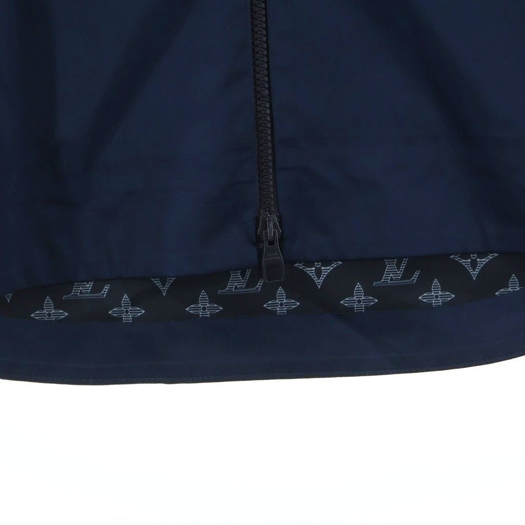 LOUIS VUITTON(ルイヴィトン) 18AW 裏地モノグラム総柄 フーデッド ジップアップジャケット ネイビー RM182M GOV HFK10W