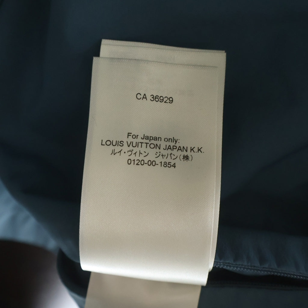 LOUIS VUITTON(ルイヴィトン) 22AW Damier Stripes Reversible Parka RM222V NF3 HNK05W リバーシブルダミエストライプナイロンパーカー ブルー
