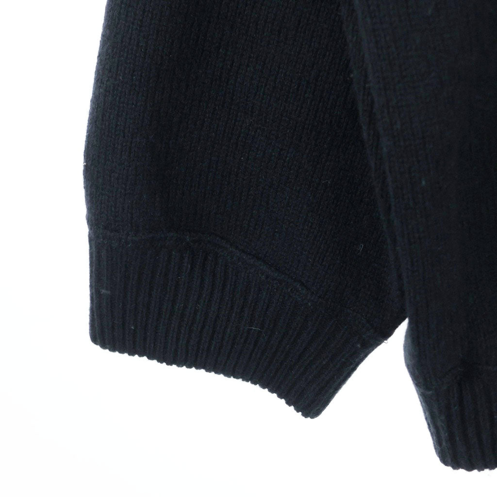 CELINE(セリーヌ) 21AW カシミヤニット ジップアップ パーカー フーディー ブラック 2A77O373N