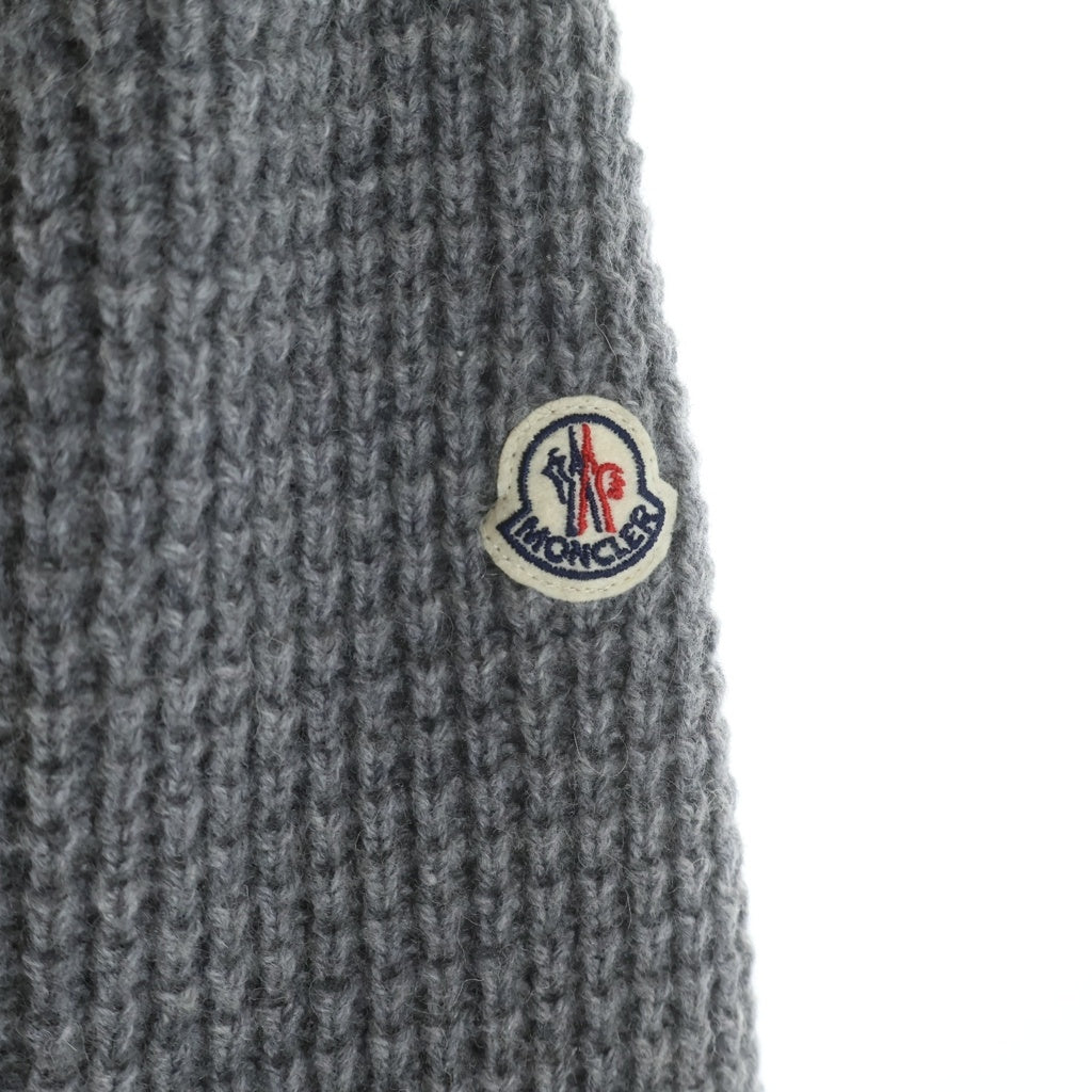 MONCLER(モンクレール) ワッフル ダウン切り替え パーカー フーディー グレー×カーキ C20918413800