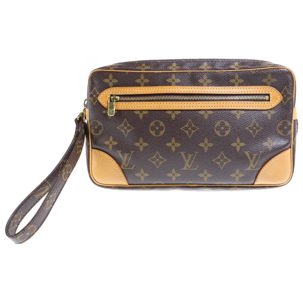 LOUIS VUITTON(ルイヴィトン) モノグラム マルリードラゴンヌ ブラウン PVC セカンドバッグ クラッチバッグ ポーチ M51825 レディース
