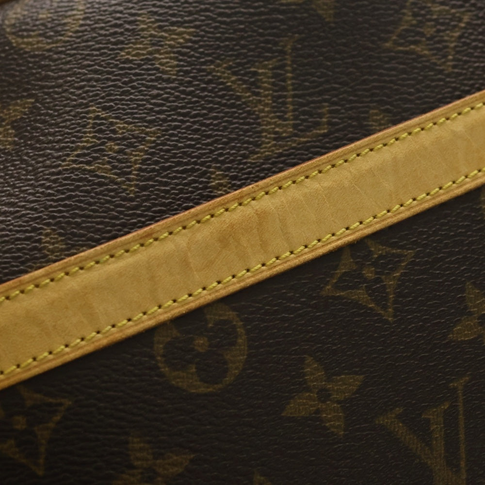 LOUIS VUITTON(ルイヴィトン) リポーターGM モノグラム PVC レザー ショルダーバッグ ゴールド金具 ブラウン M45252 レディース