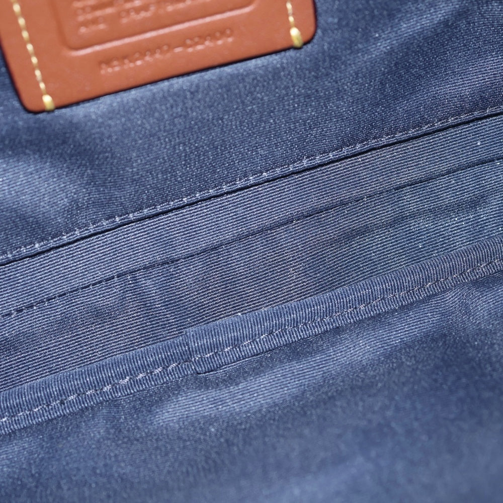 COACH(コーチ) エリアス ベルト バッグ・シグネチャー ウエストバッグ ボディバッグ ショルダーバッグ キャンバス ネイビー ブルー K2447‐CZ400 ブラック金具