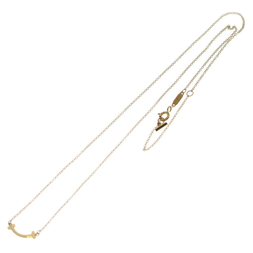 TIFFANY & Co.(ティファニー) Tスマイル ミニ ネックレス Au750 K18 YG