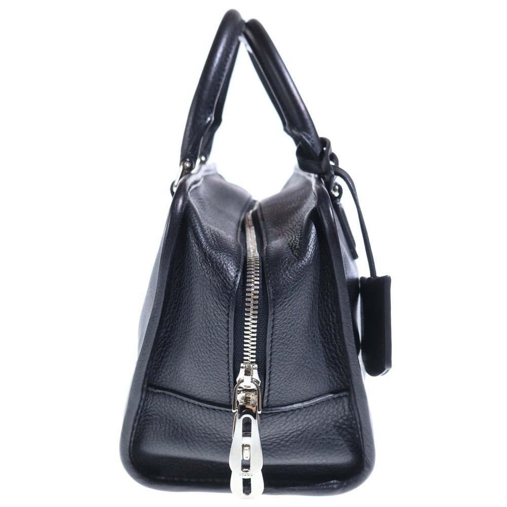 LOEWE(ロエベ) アマソナ28 ハンドバッグ ボストンバッグ ブラックレザー シルバー金具 レディース