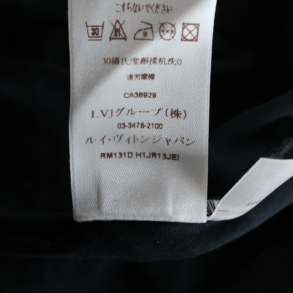 LOUIS VUITTON(ルイヴィトン) 13SS ダミエ ポケット クルーネック ロングスリーブ 長袖Tシャツ カットソー ブラック RM131D H1JR13JEI