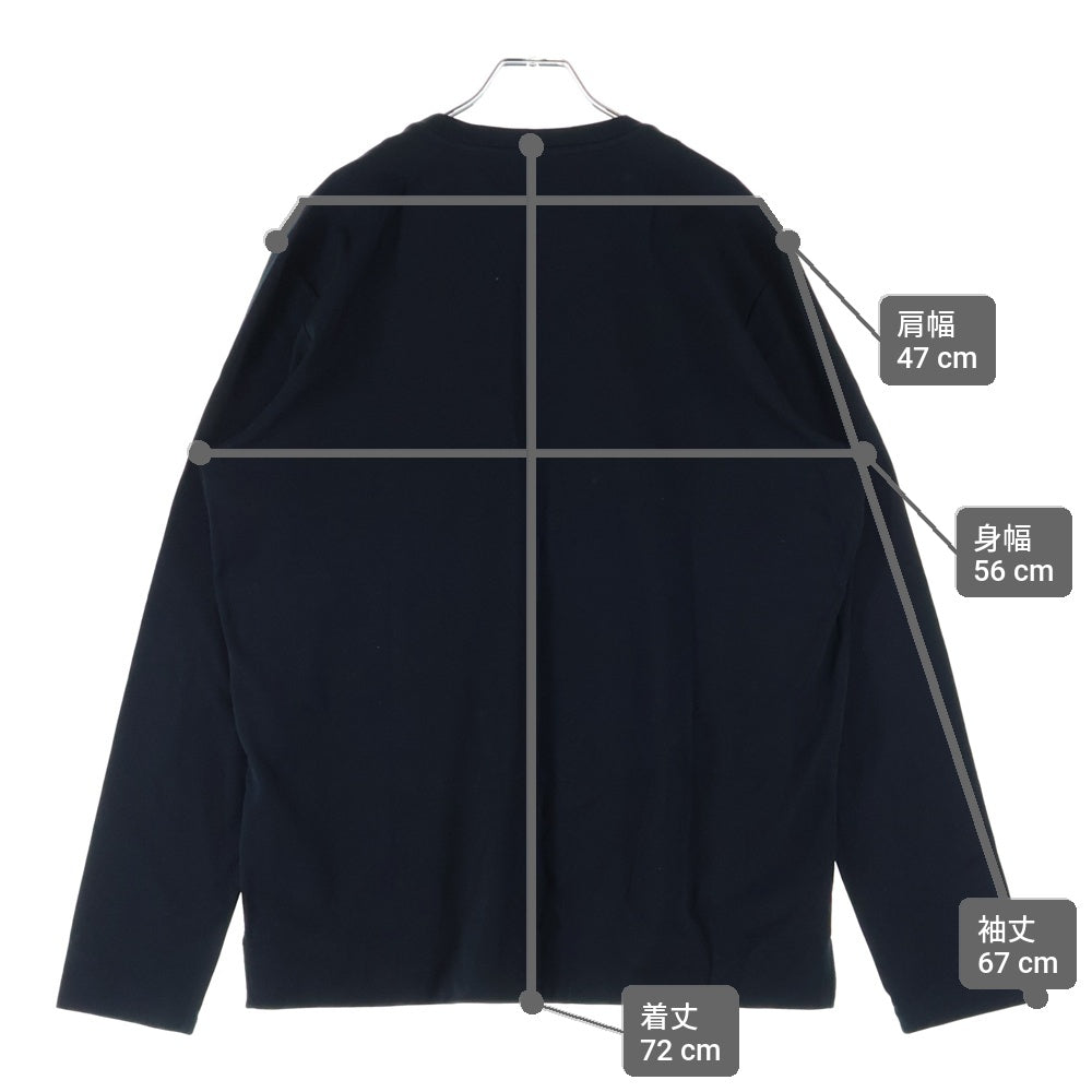 LOUIS VUITTON(ルイヴィトン) 13SS ダミエ ポケット クルーネック ロングスリーブ 長袖Tシャツ カットソー ブラック RM131D H1JR13JEI