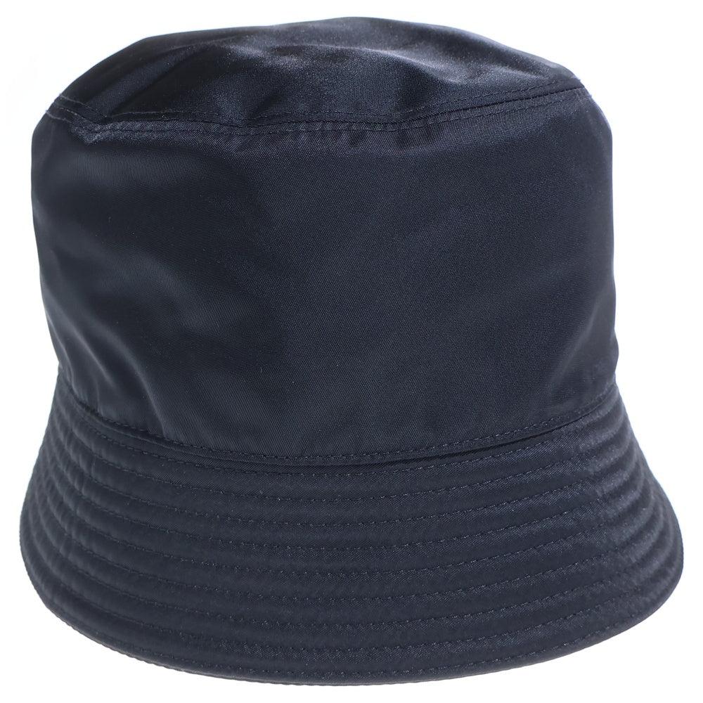 PRADA(プラダ) リナイロン 三角ロゴプレート バケットハット 帽子 ブラック