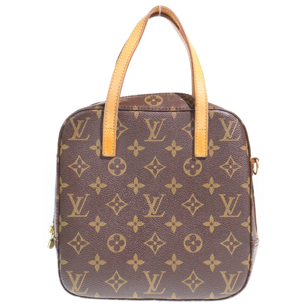 LOUIS VUITTON(ルイヴィトン) スポンティーニ モノグラム PVC レザー ハンドバッグ ショルダーバッグ M47500 ブラウン レディース