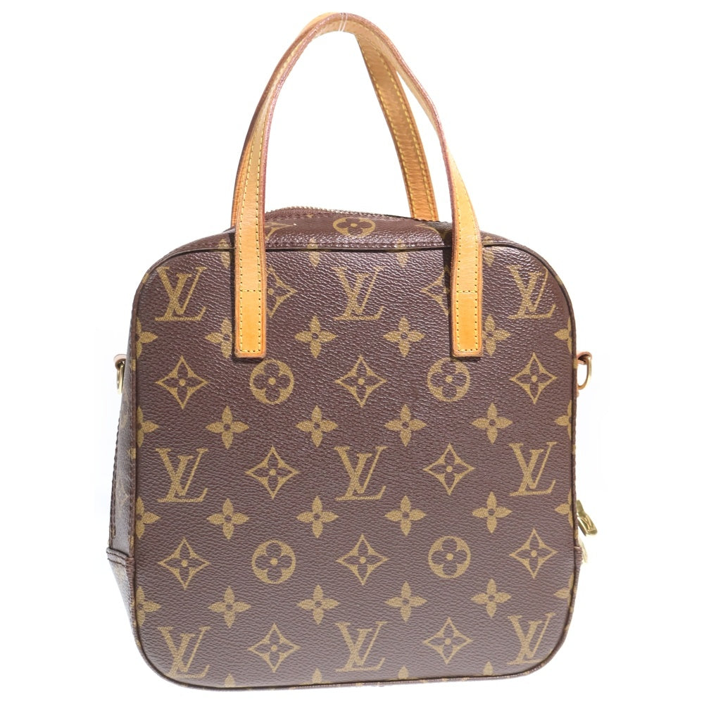 LOUIS VUITTON(ルイヴィトン) スポンティーニ モノグラム PVC レザー ハンドバッグ ショルダーバッグ M47500 ブラウン レディース