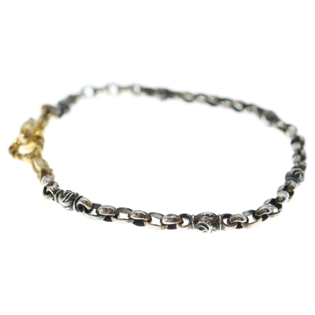 LONE ONES(ロンワンズ) メイティングフライト フック ミニ シルク イーグル (L) 18K フック ブレスレット シルバー/ゴールド 18INCH MFNHー00062-BRACELET-18KHOOK