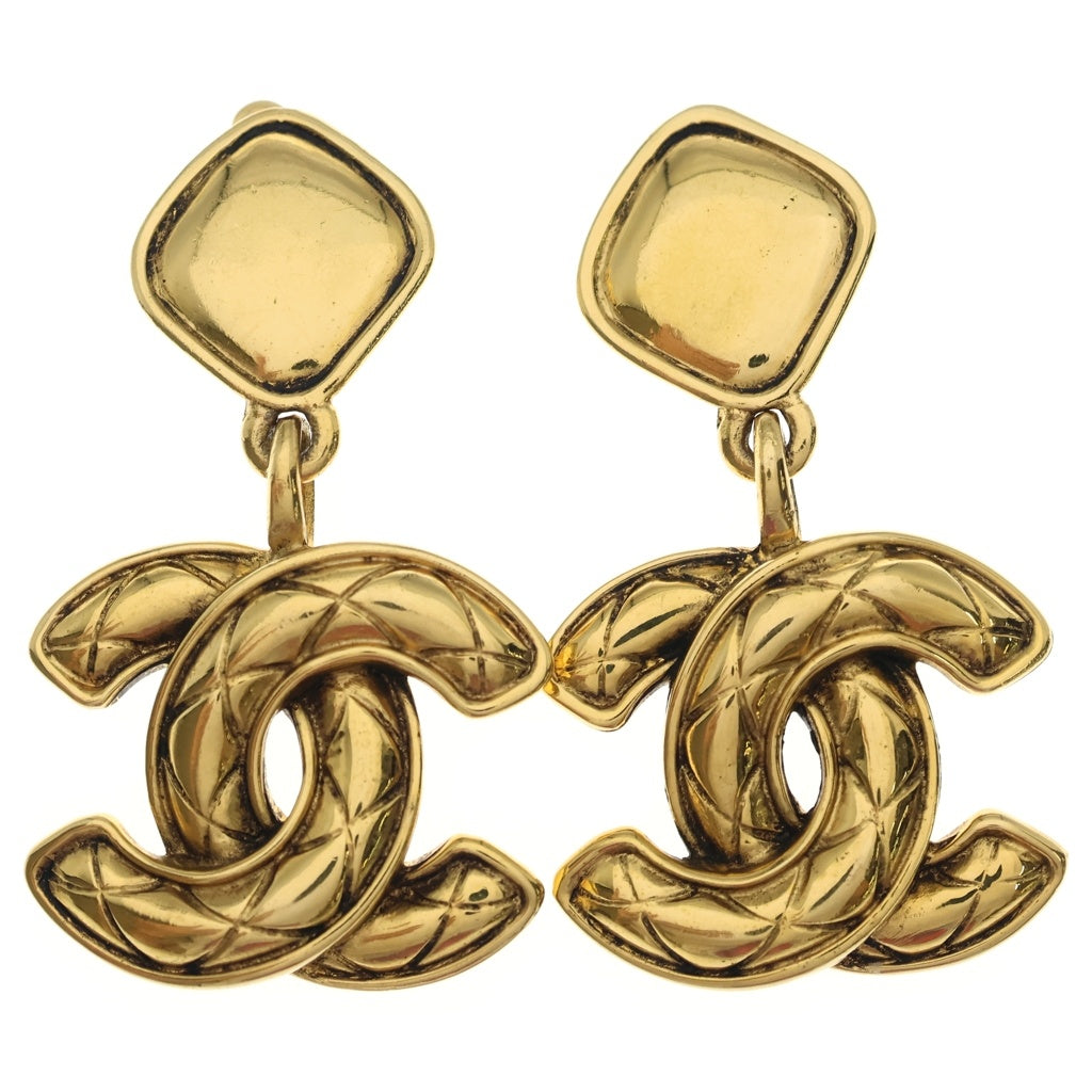 CHANEL(シャネル) ココマーク ココクラッシュ ドロップ イヤリング ゴールド レディース