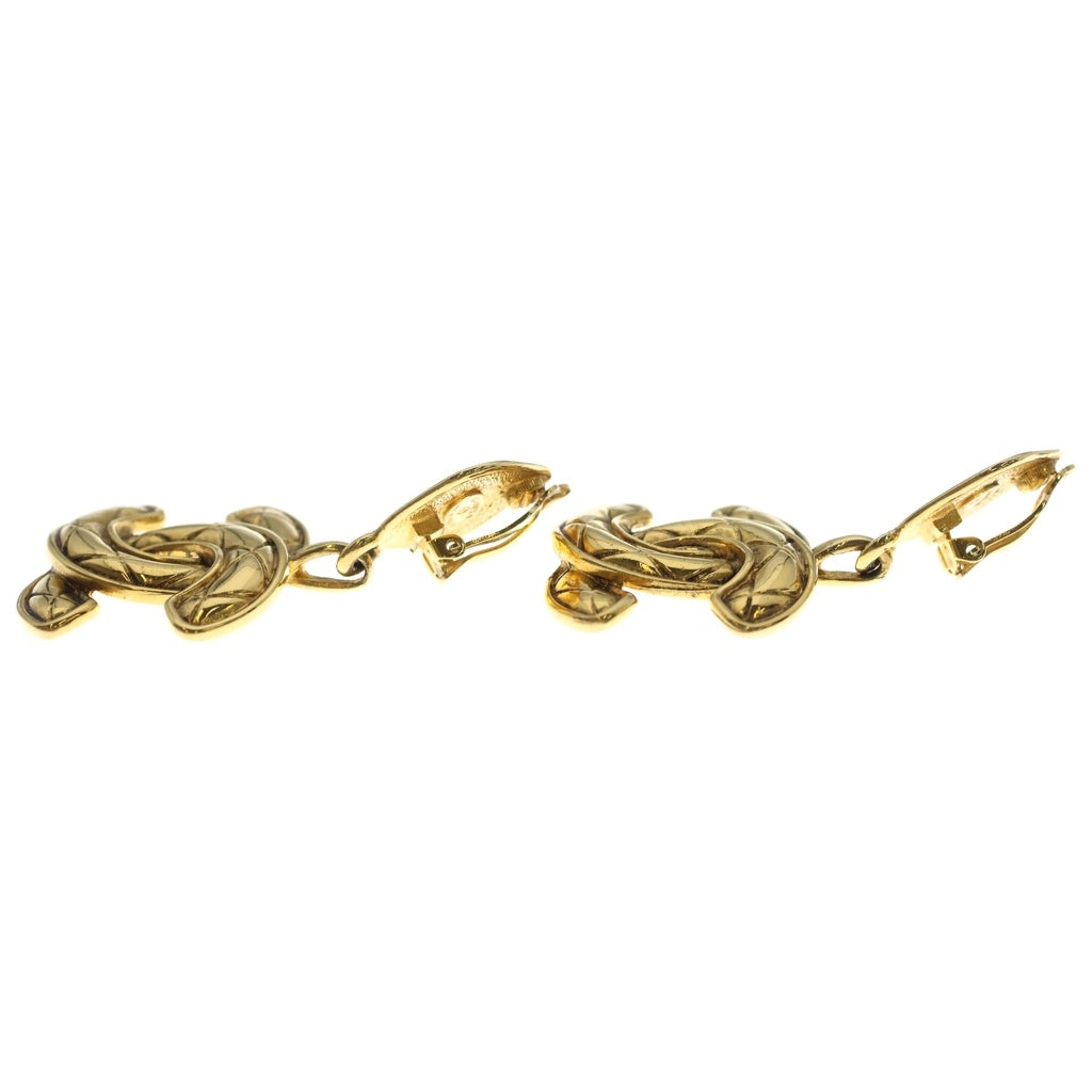 CHANEL(シャネル) ココマーク ココクラッシュ ドロップ イヤリング ゴールド レディース