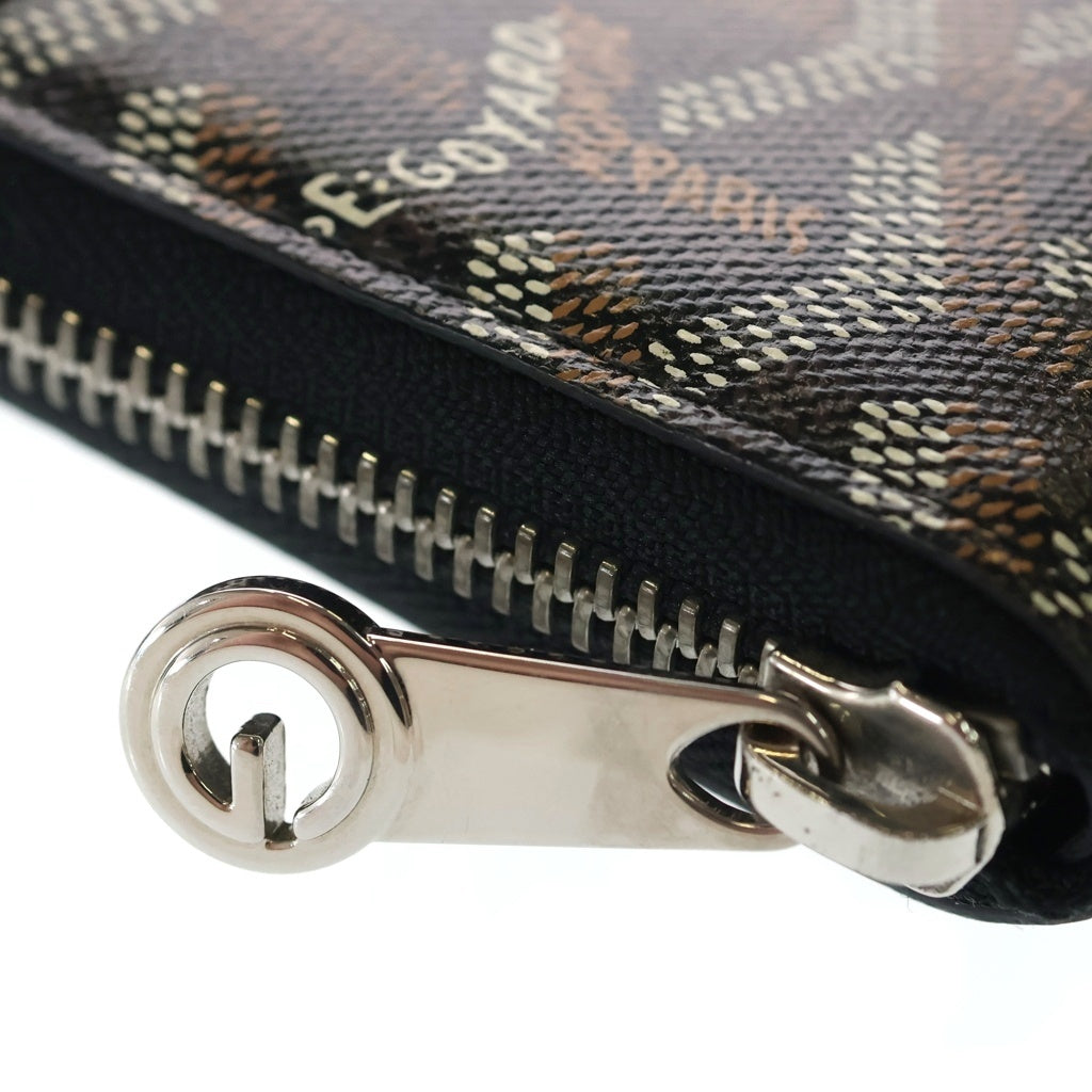 GOYARD(ゴヤール) マティ二ヨン GM APM ZIP GM ラウンドファスナー長財布 ロングウォレット カードケース ブラック レザー シルバー金具 レディース