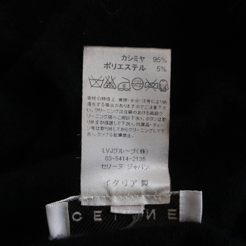CELINE(セリーヌ) カシミヤ クルーネック 長袖ニット セーター ブラック レディース 9461/1328