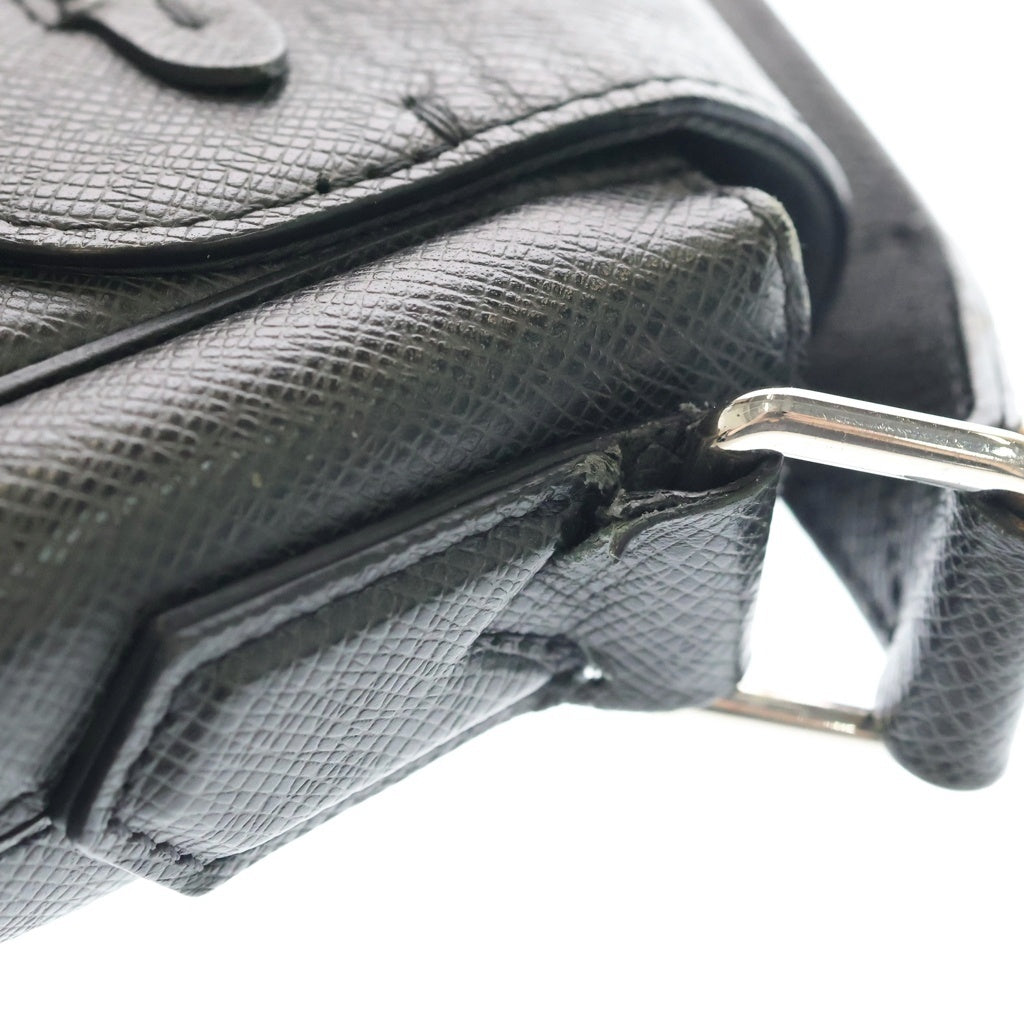 LOUIS VUITTON(ルイヴィトン) タイガ ロマンPM ショルダーバッグ ブラック レザー M32852 ゴールド金具