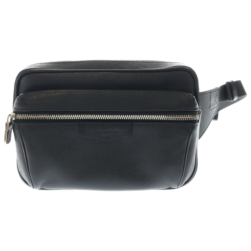 LOUIS VUITTON(ルイヴィトン) バムバッグ タイガ レザー ボディ ウエスト バッグ シルバー金具 ブラック M33438 レディース