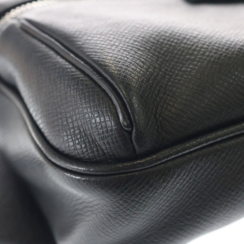 LOUIS VUITTON(ルイヴィトン) バムバッグ タイガ レザー ボディ ウエスト バッグ シルバー金具 ブラック M33438 レディース