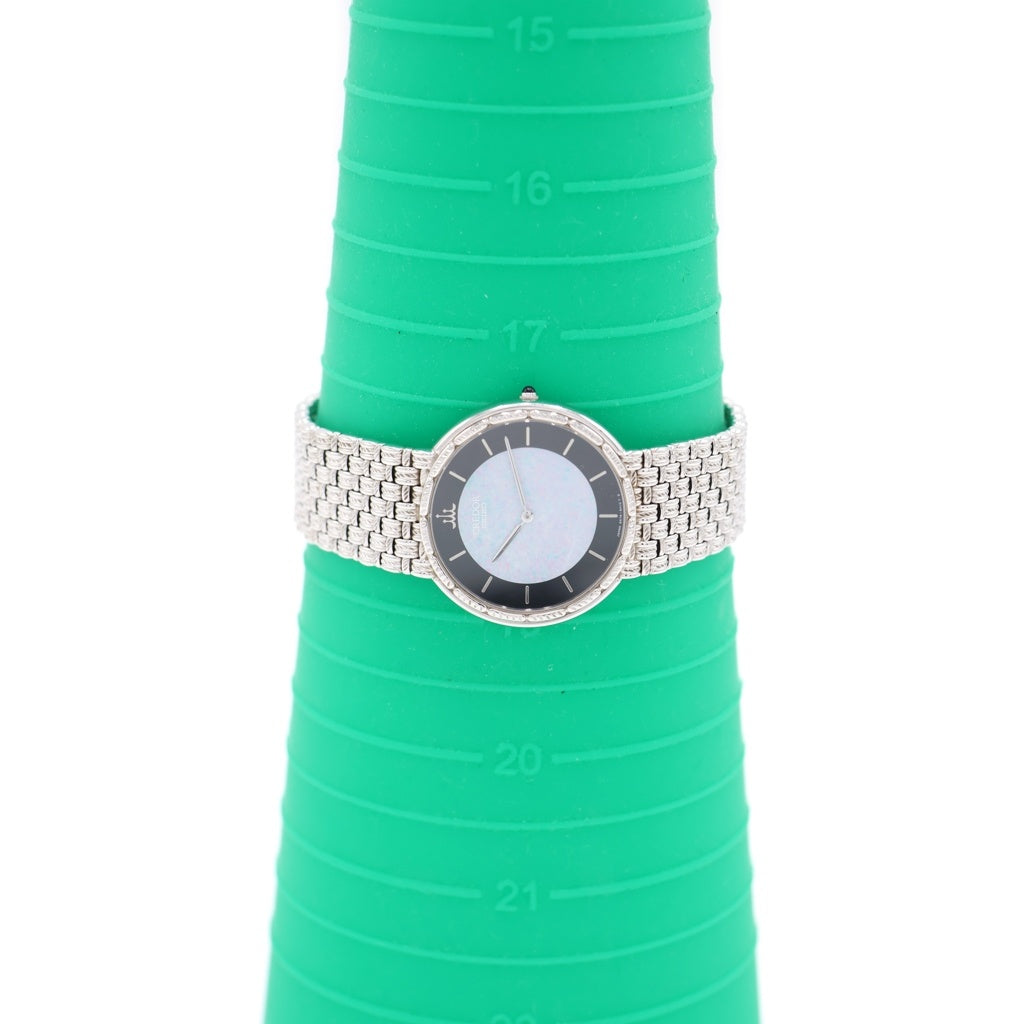 SEIKO(セイコー) クレドール オパール文字盤 クォーツウォッチ 腕時計 18KT WG ホワイトゴールド