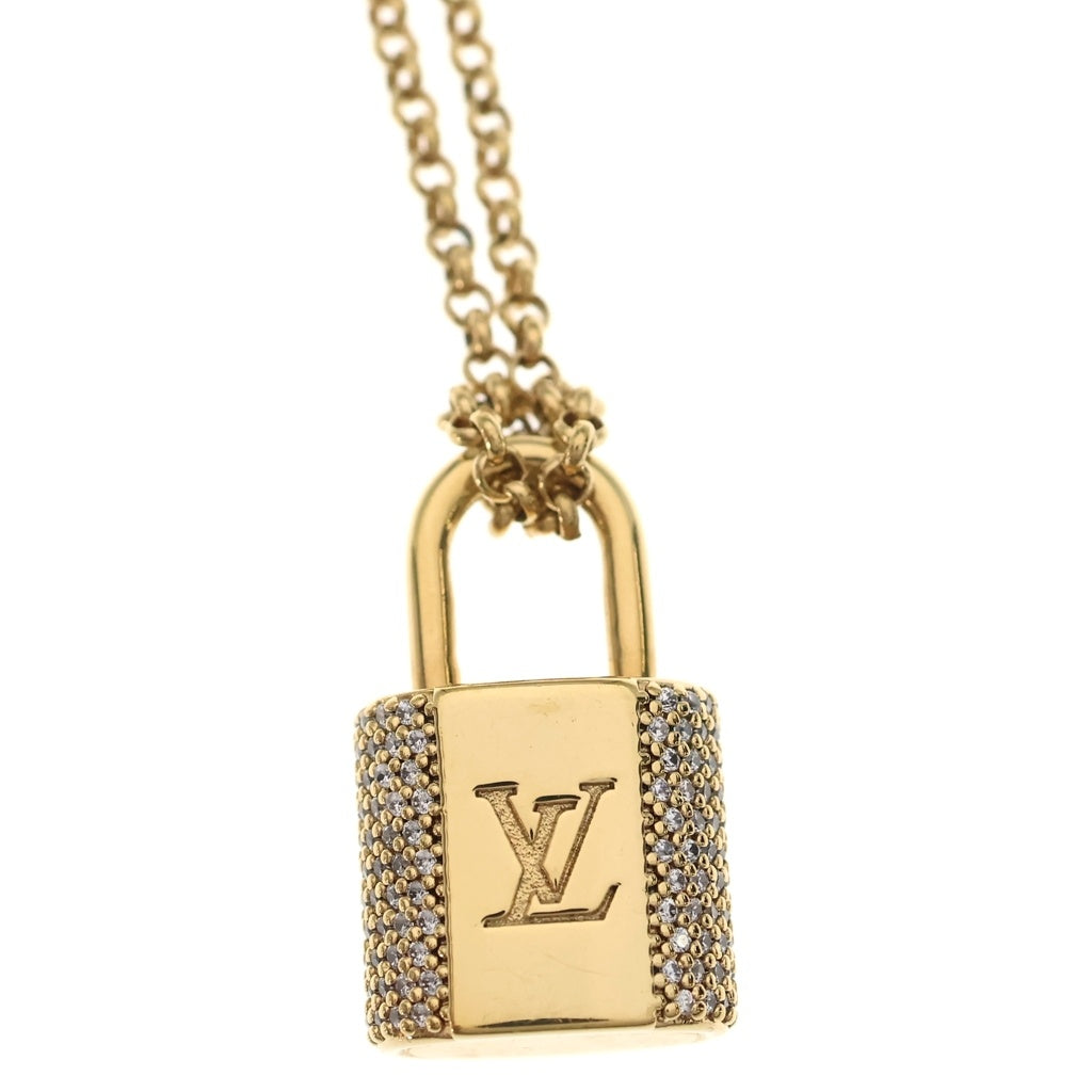 LOUIS VUITTON(ルイヴィトン) LV パドロック ペンダントネックレス ゴールド GP M01593 レディース
