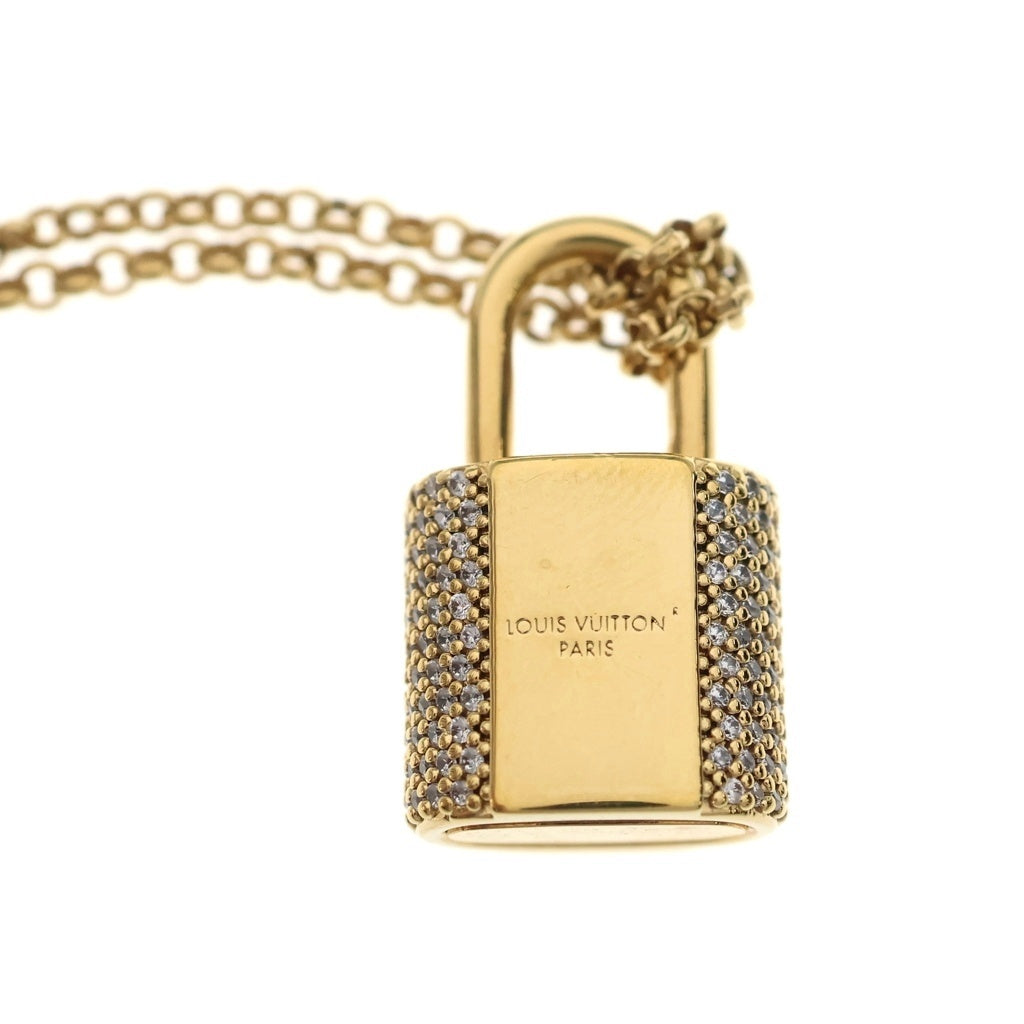 LOUIS VUITTON(ルイヴィトン) LV パドロック ペンダントネックレス ゴールド GP M01593 レディース