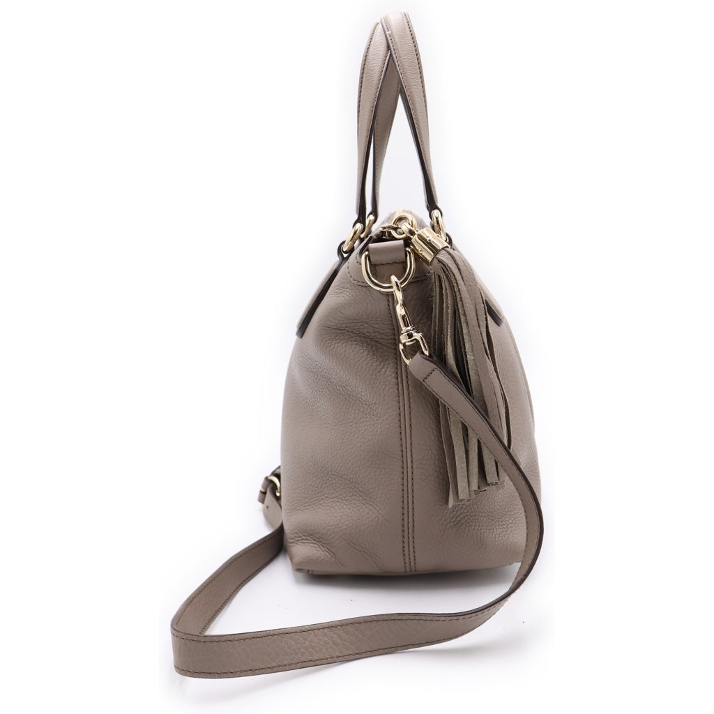 GUCCI(グッチ) ソーホー 2WAYハンドバッグ ショルダーバッグ グレージュ レザー 308362 ゴールド金具 レディース
