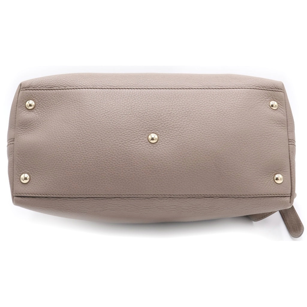 GUCCI(グッチ) ソーホー 2WAYハンドバッグ ショルダーバッグ グレージュ レザー 308362 ゴールド金具 レディース