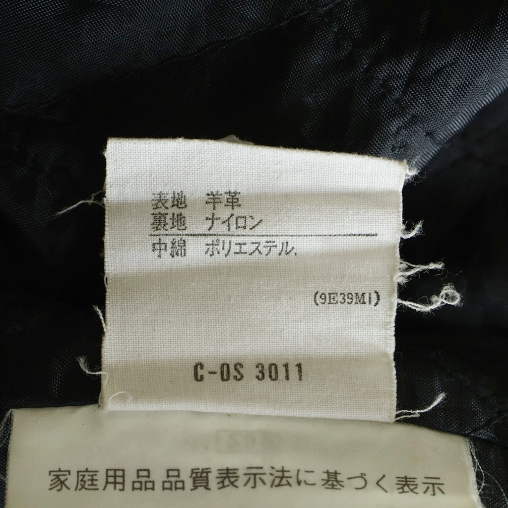 adidas(アディダス) 3ストライプ レザージャケット ブラック #L 90S AA7115