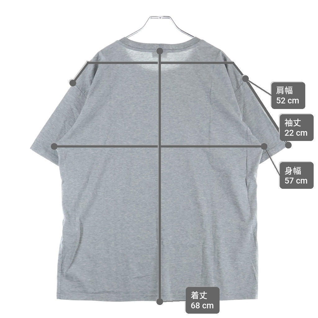 CELINE(セリーヌ) トリオンフロゴ刺繍 クルーネック 半袖Tシャツ カットソー グレー 2X04I6712Q.09MO