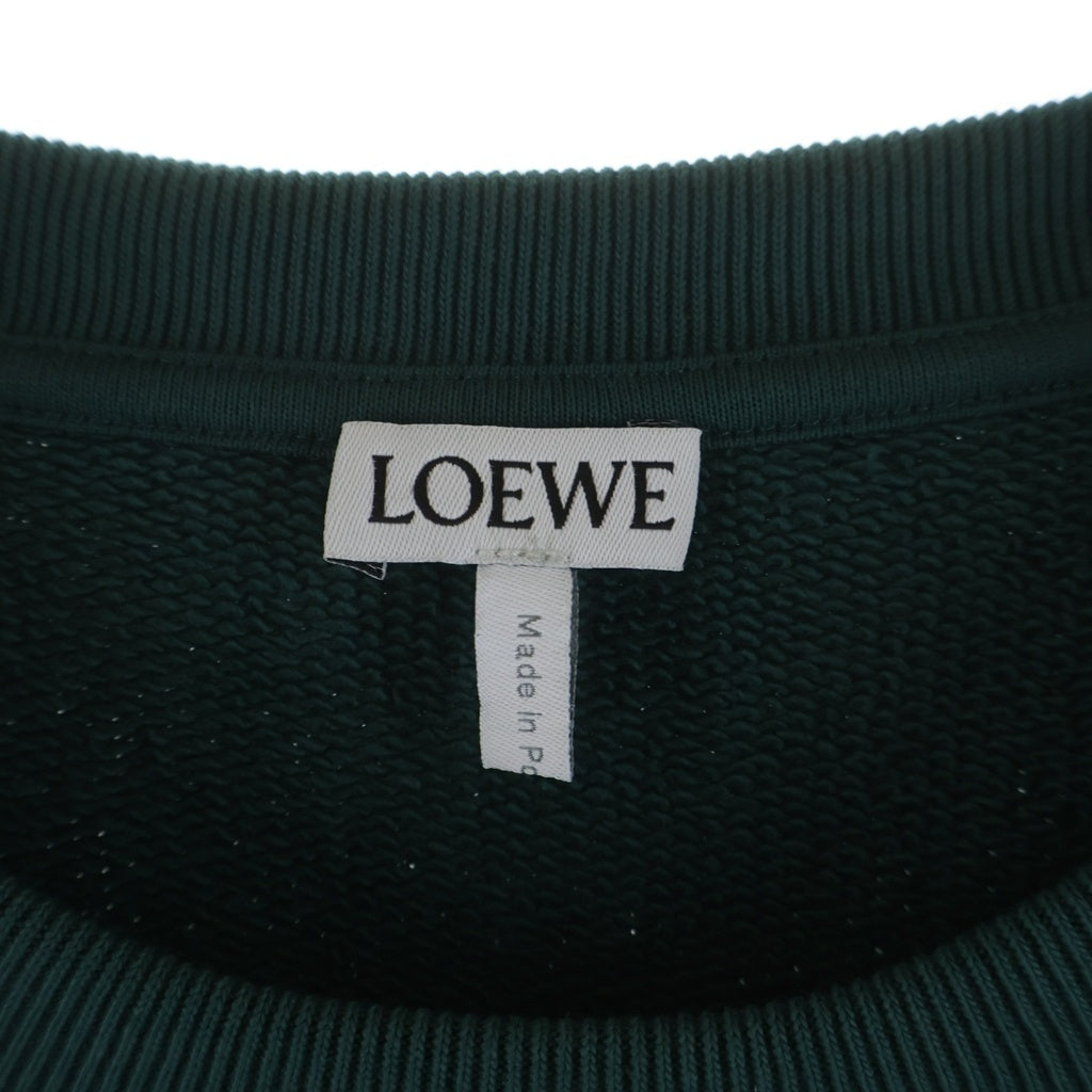 LOEWE(ロエベ) アナグラム ロゴ刺繍 クルーネック プルオーバー スウェット トレーナー グリーン H526Y4J07
