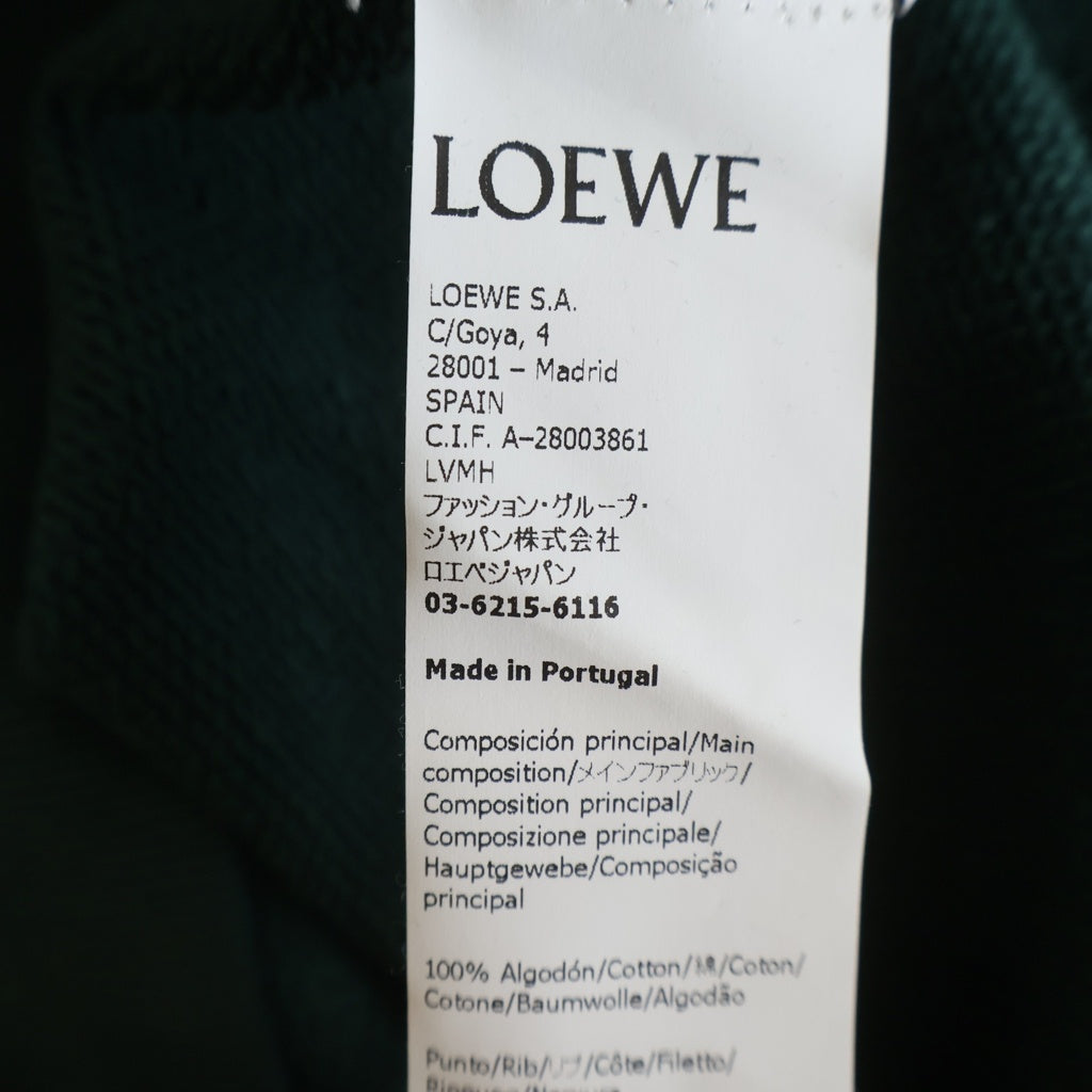 LOEWE(ロエベ) アナグラム ロゴ刺繍 クルーネック プルオーバー スウェット トレーナー グリーン H526Y4J07