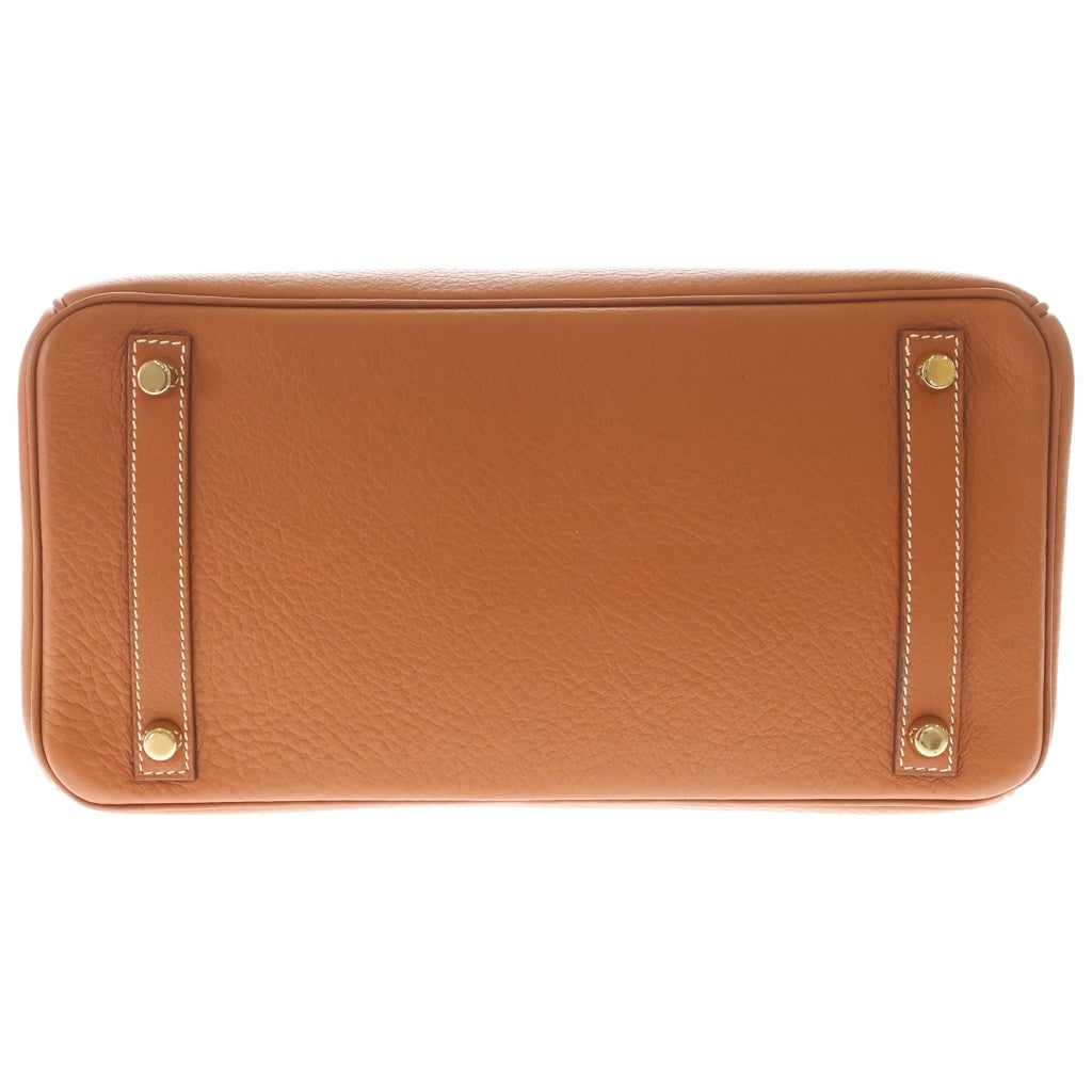 HERMES(エルメス) バーキン30 ブラウン トリヨンクレマンス ゴールド金具 ハンドバッグ □I刻印 レディース