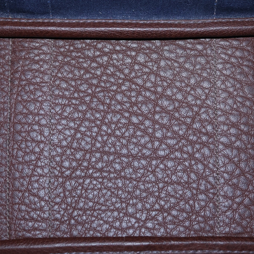 HERMES(エルメス) ガーデンパーティTPM30 キャンバス×レザー 2WAY ショルダーバッグ ハンドバッグ ワインレッド レディース