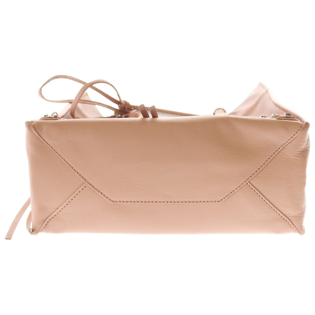 BALENCIAGA(バレンシアガ) ペーパーミニ ハンドバッグ ピンク レザー