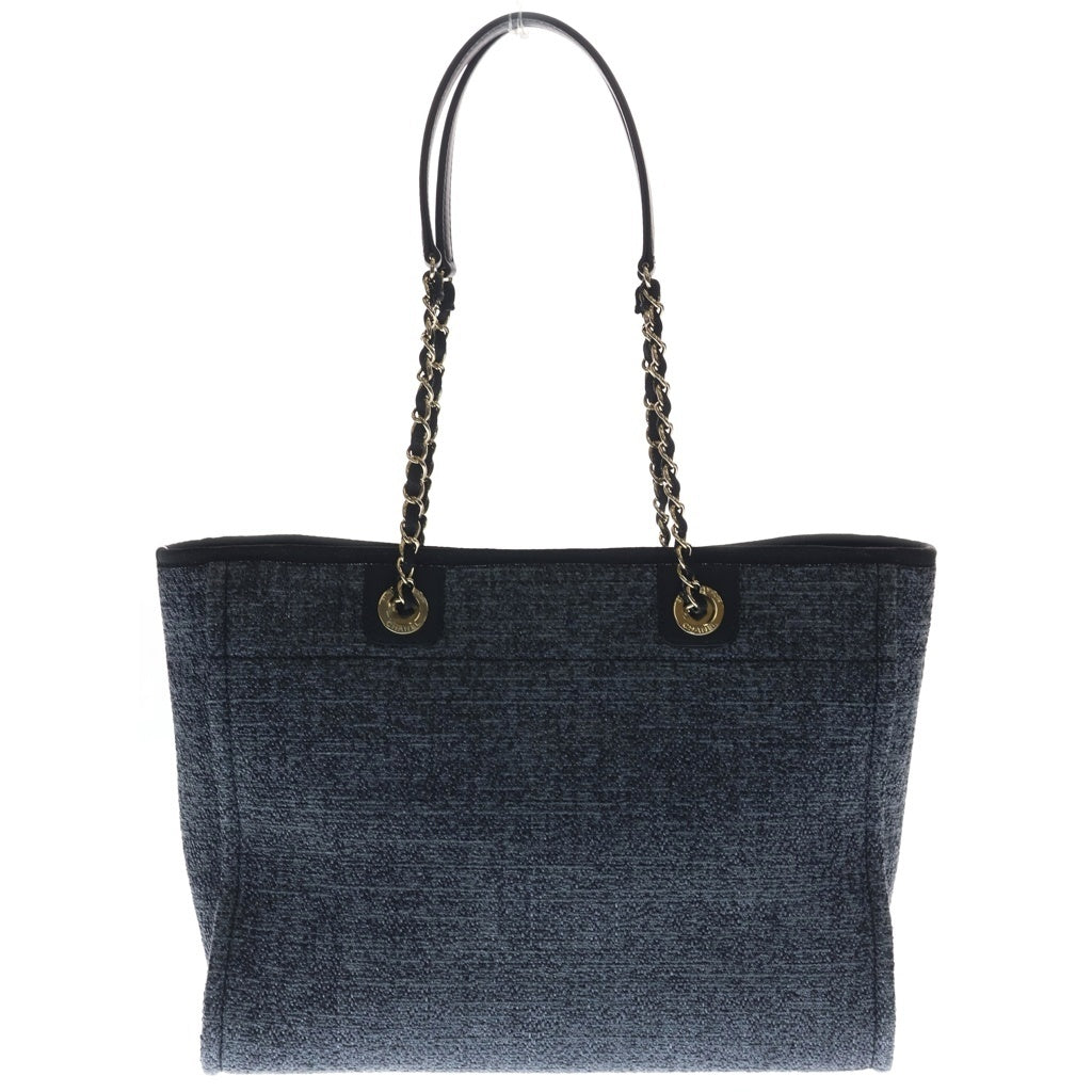 CHANEL(シャネル) ドーヴィルMM トートバッグ ハンドバッグ ブラック/グレー レザー A66941 レディース