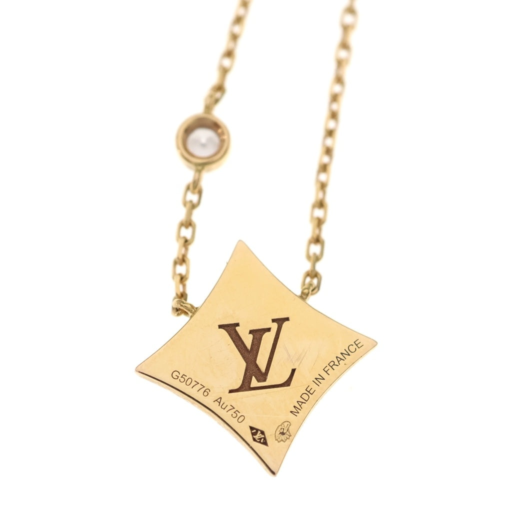 LOUIS VUITTON(ルイヴィトン) パンダンティフスターブロッサムBB ネックレス ペンダント チェーン ピンクゴールド Au750 PG 3.6g Q93892 レディース
