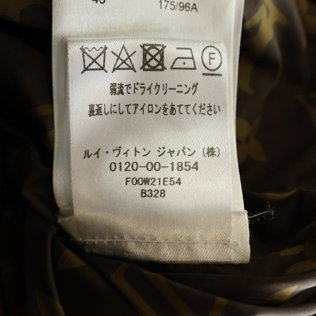 LOUIS VUITTON(ルイヴィトン) 23SS モノグラム ナイロン フーデッド ダウンジャケット ブラック 1AAIJF RW231W E54 FO レディース
