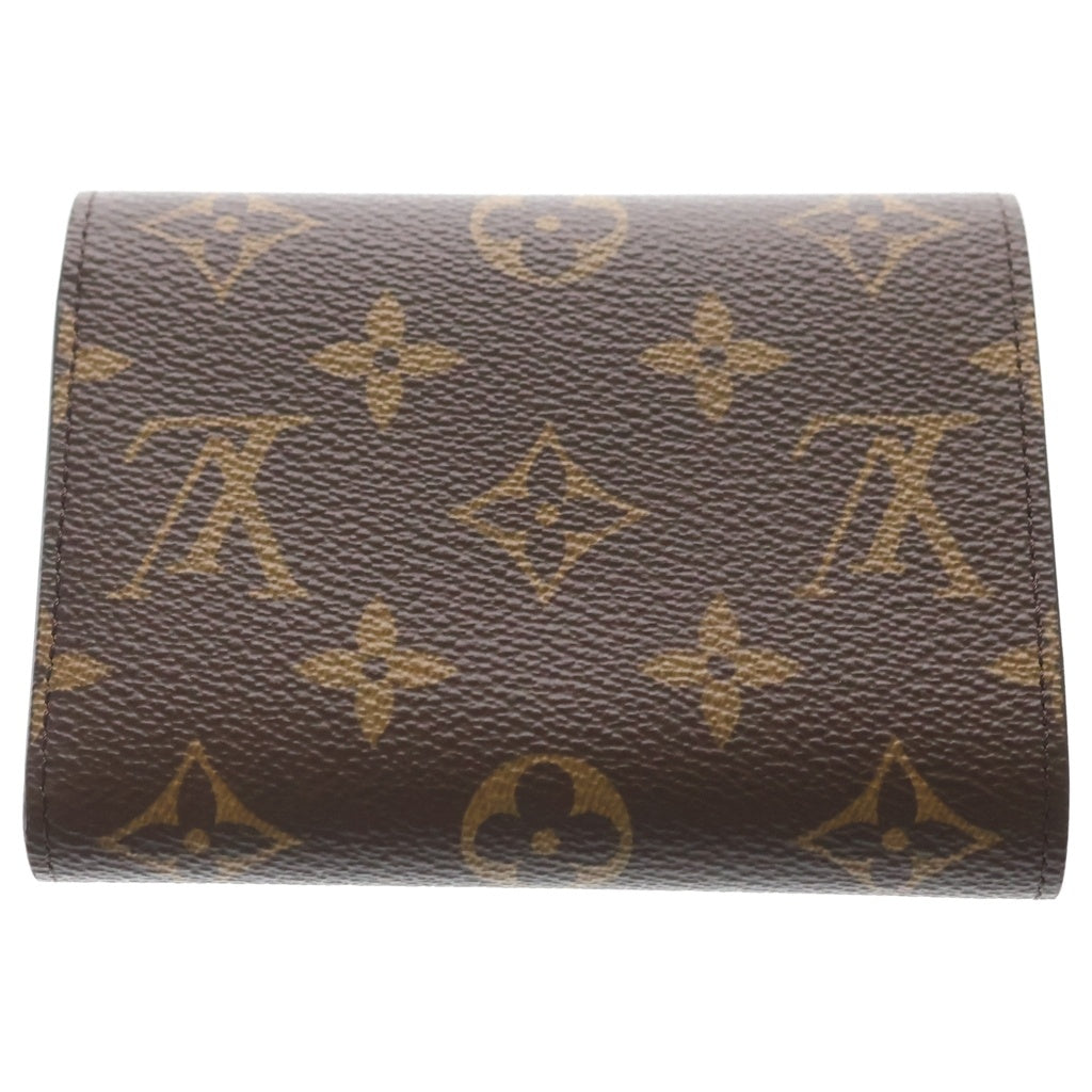 LOUIS VUITTON(ルイヴィトン) モノグラム ポルトフォイユ ヴィクトリーヌ 三つ折り財布 M62360 ブラウン/ローズバレリーヌ レディース