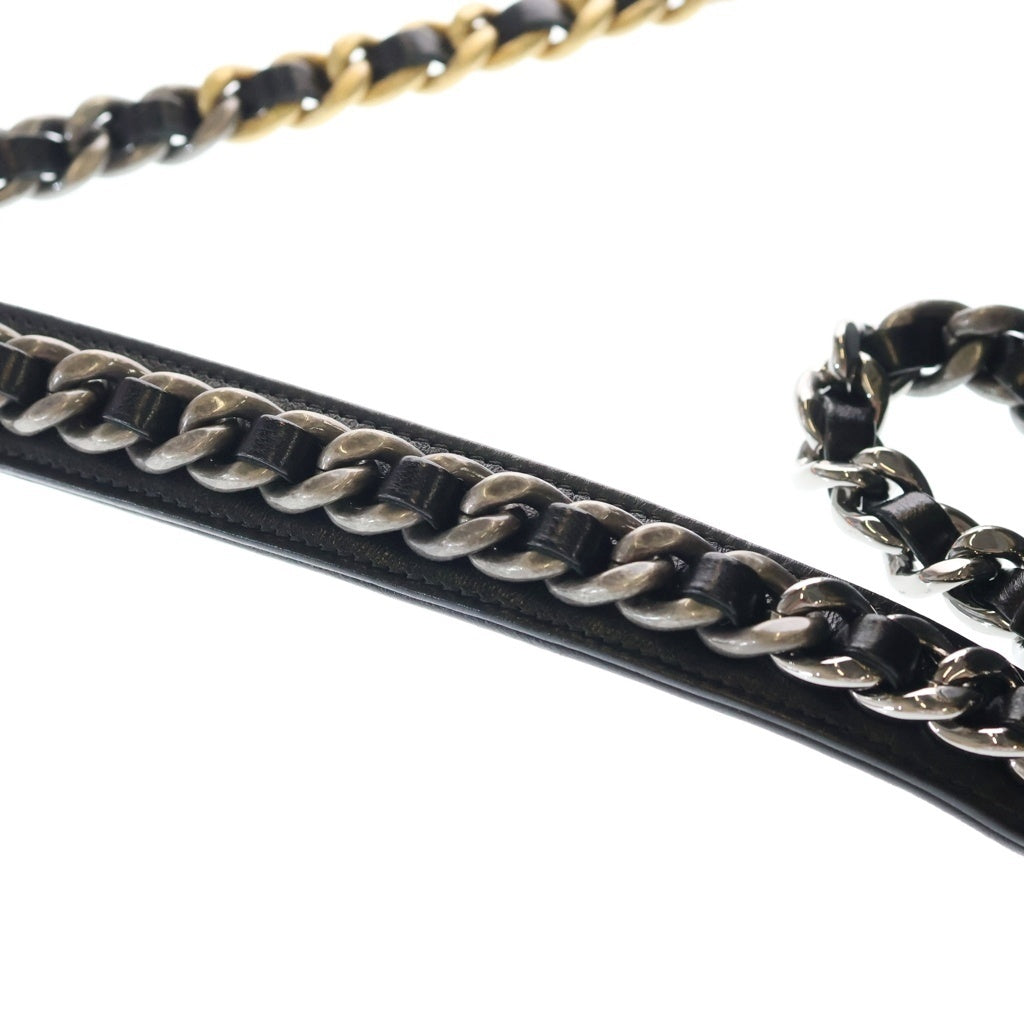 CHANEL(シャネル) ディズヌフ シャネル19 ミディアム 2WAYバッグ ハンドバッグ チェーンショルダーバッグ ブラック ラムスキン AS1161 ゴールド金具 レディース