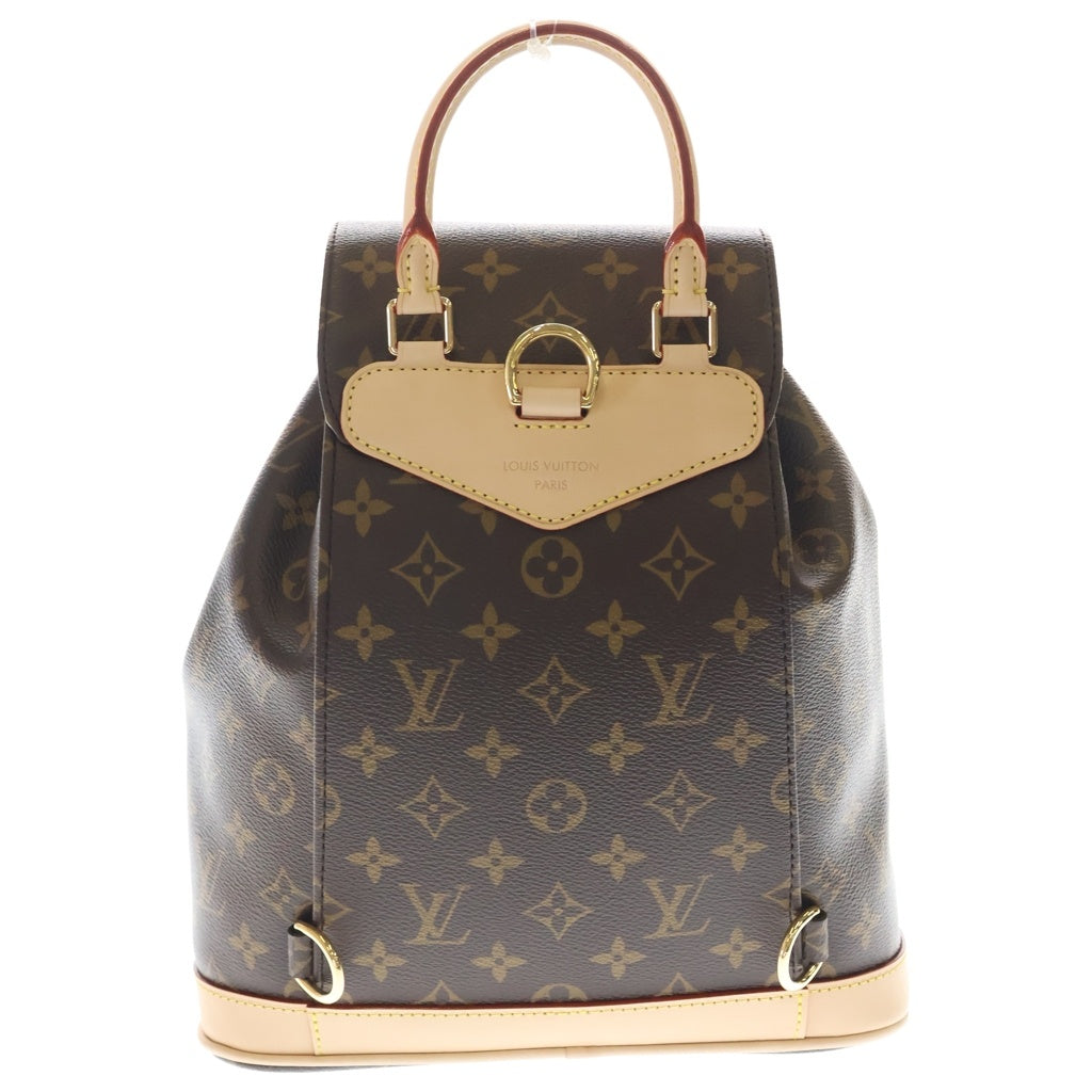 LOUIS VUITTON(ルイヴィトン) モノグラム モンスリ PM バックパック リュックサック ブラウン PVC M11198 ICタイプ レディース