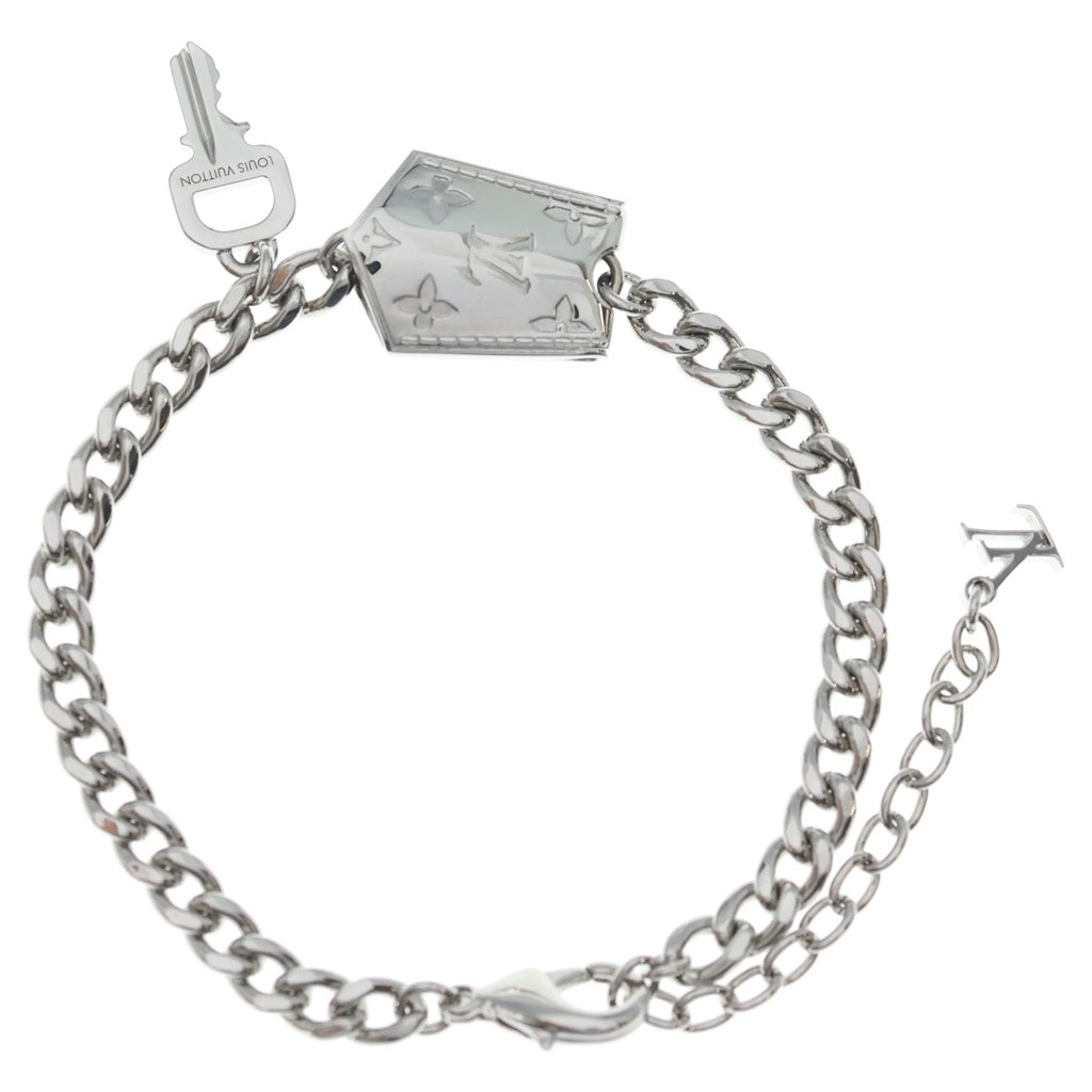 LOUIS VUITTON(ルイヴィトン) ブレスレット・LV タグ チェーン キー 鍵 クロシェット ブレスレット バングル M03861 シルバー レディース