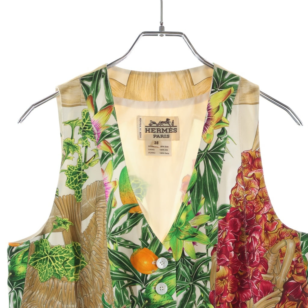 HERMES(エルメス) 80s archive Silk Vest シルクベスト フランス製