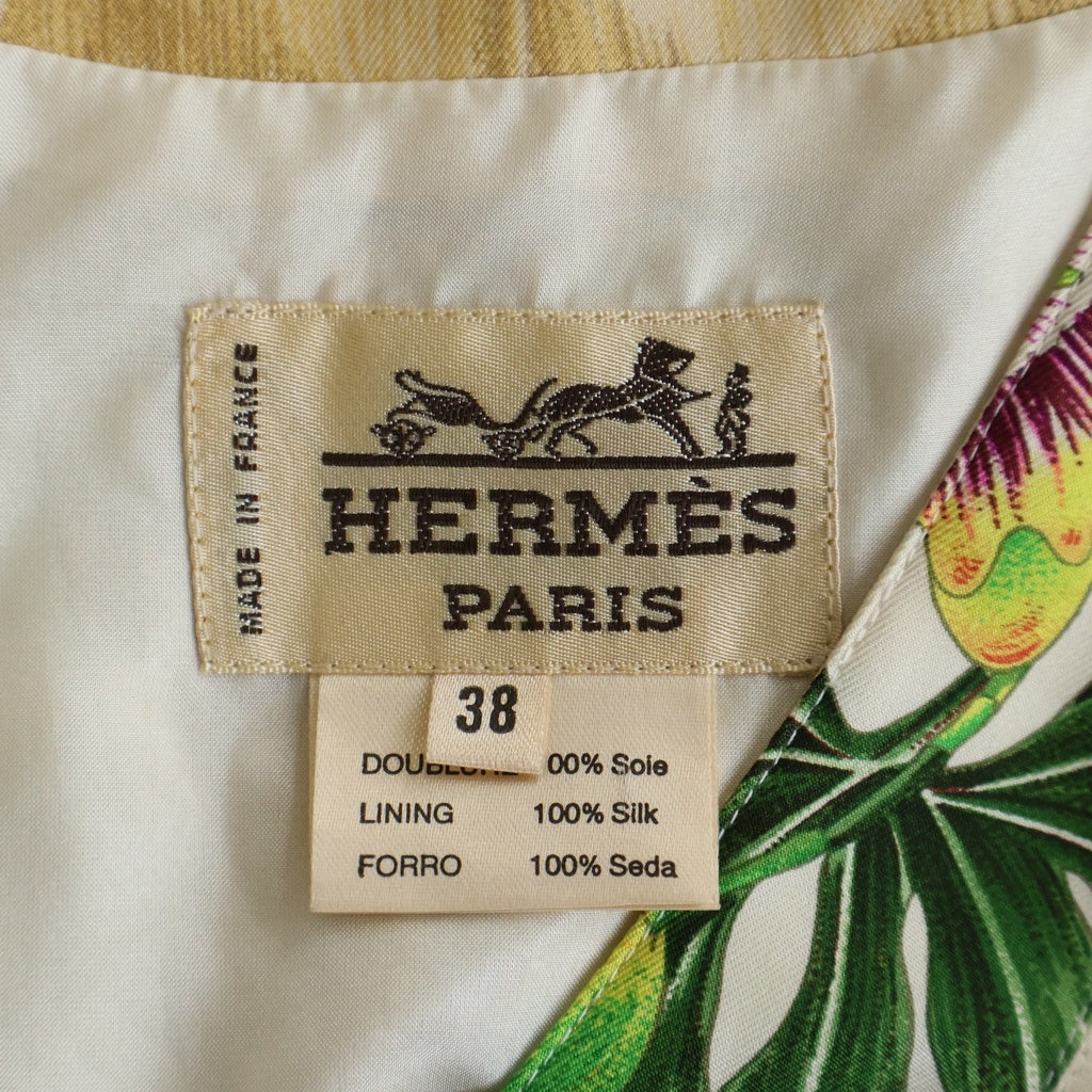 HERMES(エルメス) 80s archive Silk Vest シルクベスト フランス製
