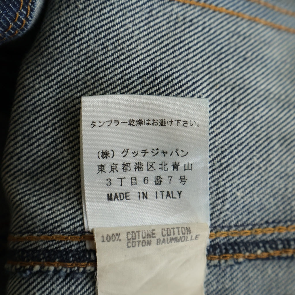 GUCCI(グッチ) Denim Shirt Jcket トムフォード期 デニムジャケット インディゴブルー #38 203-1267-7183 レディース