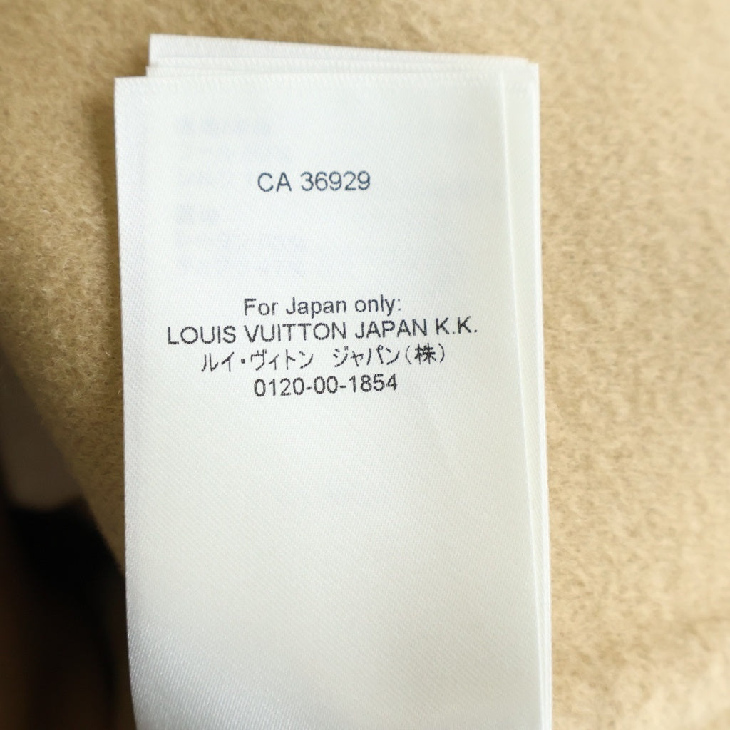 LOUIS VUITTON(ルイヴィトン) モノグラム総柄 シルク混 メルトンウール Aライン ミディアム スカート ベージュ RW222W QS3 FNSK32 レディース
